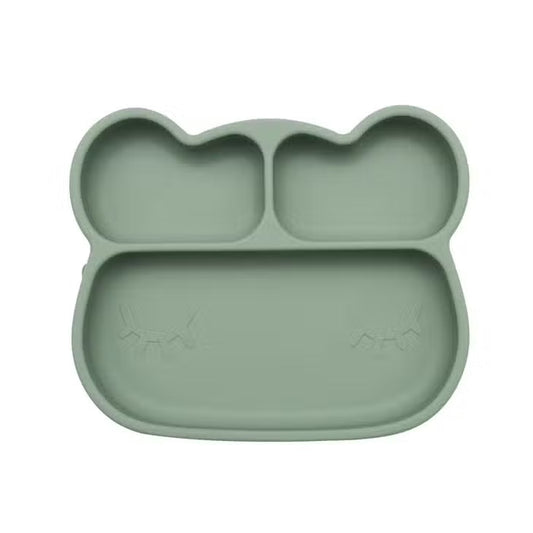 We Might Be Tiny Bear Stickie® Plate - Sage