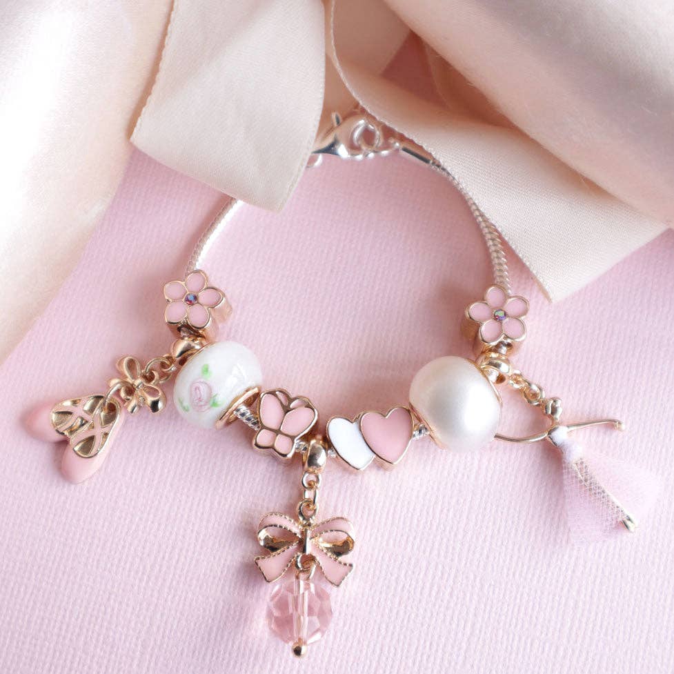 Charm Bracelet Bella Ballerina in Pink
