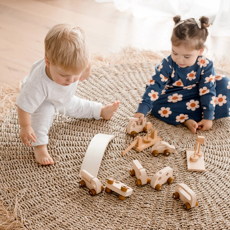Qtoys Wooden Vehicle Play set