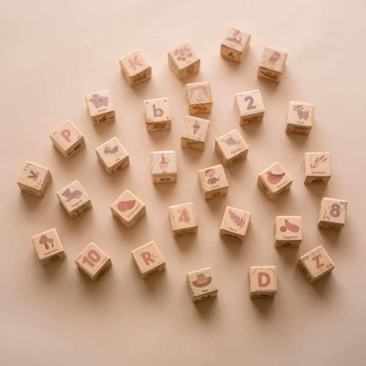 Qtoys Wooden Alphabet Blocks