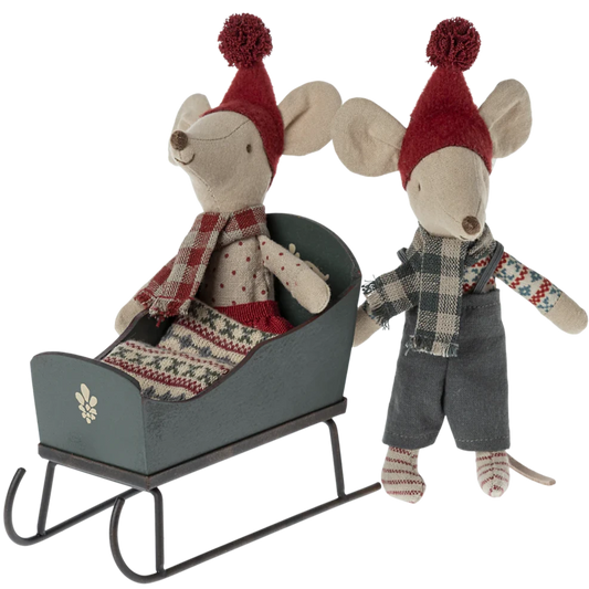 Maileg Sleigh for Mouse - Green
