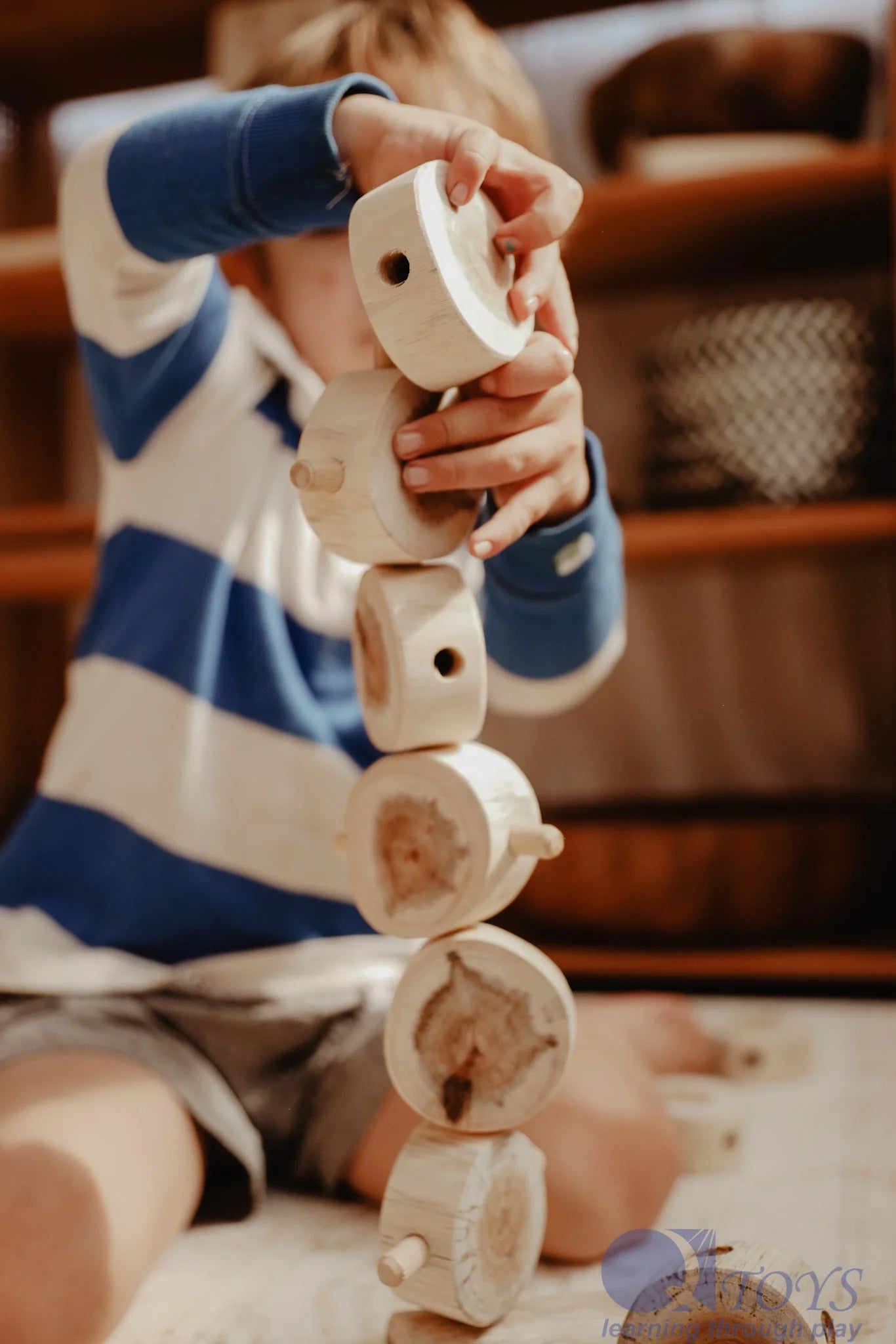 Qtoys Wooden Tree construction set 40 pcs