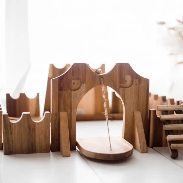 Qtoys Wooden Jumbo Castle Building Set