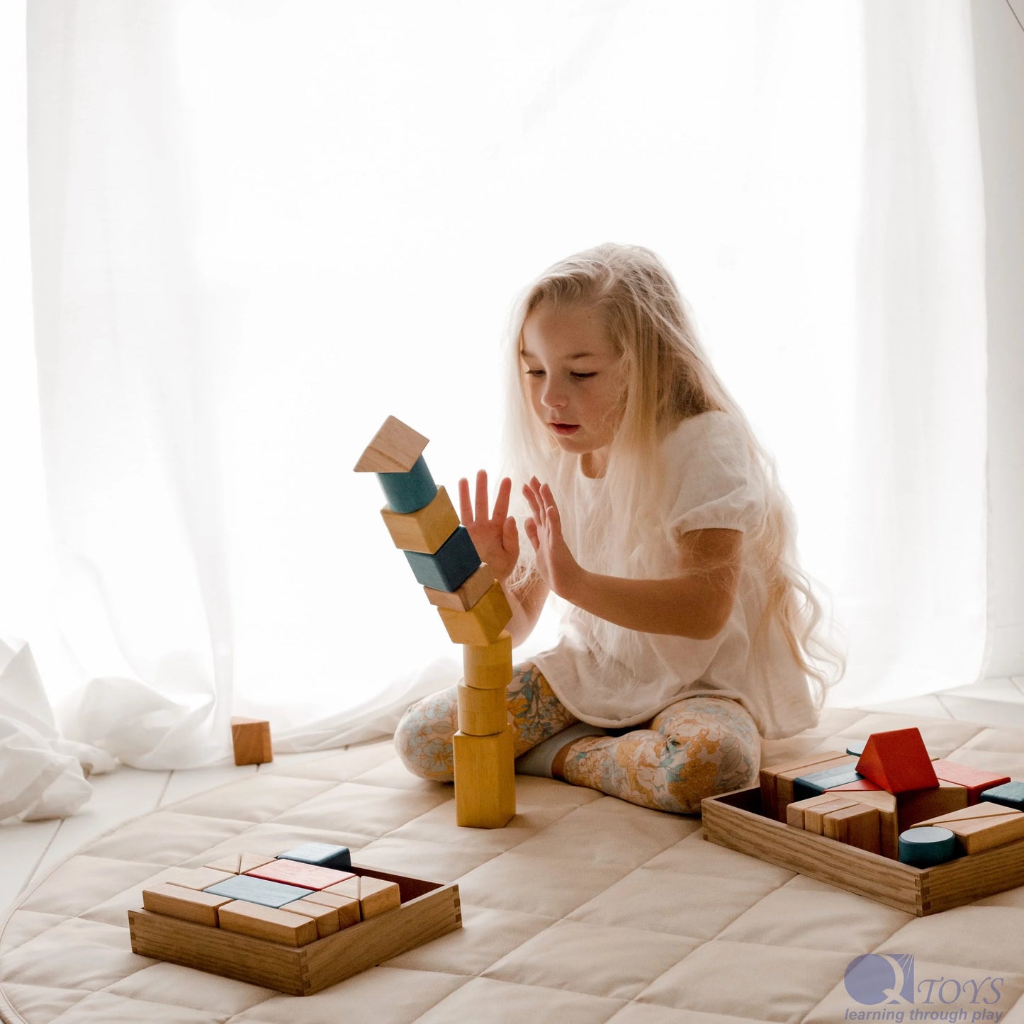 Qtoys Wooden Sound Blocks 25 Pcs