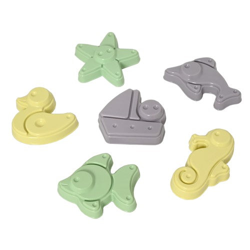 Plasto I'M GREEN Sand Moulds, 6 pcs