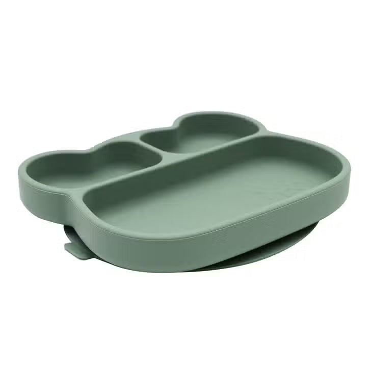 We Might Be Tiny Bear Stickie® Plate - Sage