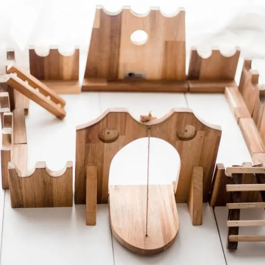 Qtoys Wooden Jumbo Castle Building Set