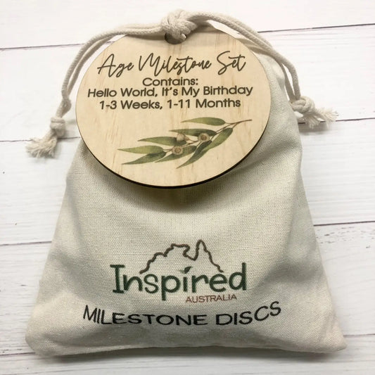 Eucalyptus Milestones Discs - 16 Piece Age Set