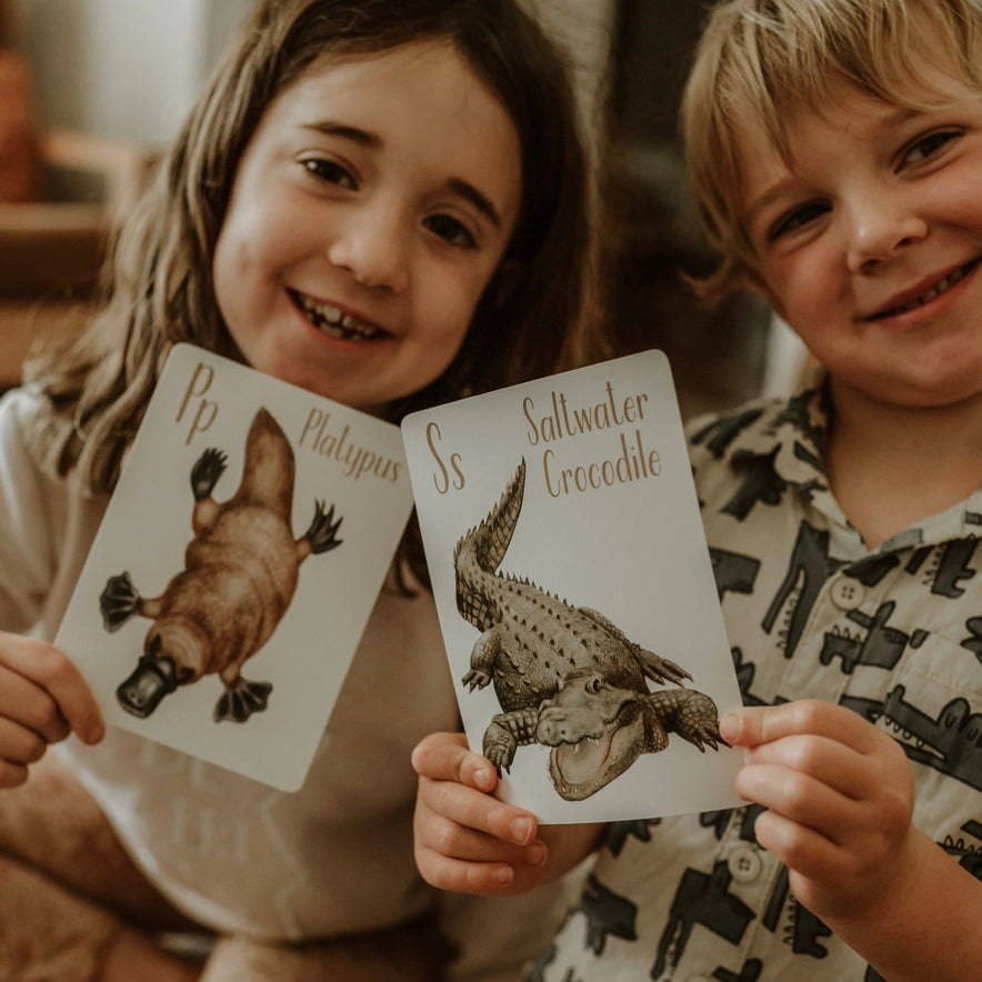 Modern Monty Australian Animal Alphabet Flash Cards