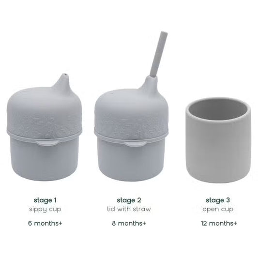 We Might Be Tiny Sippie Cup Set - Grey