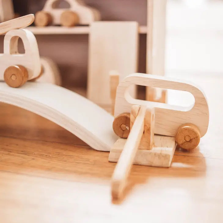 Qtoys Wooden Vehicle Play set