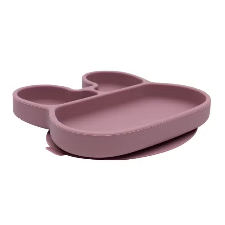 We Might Be Tiny Bunny Stickie® Plate - Dusty Rose