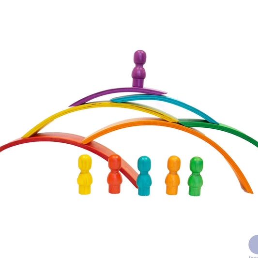 Qtoys Wooden Rainbow Arch set