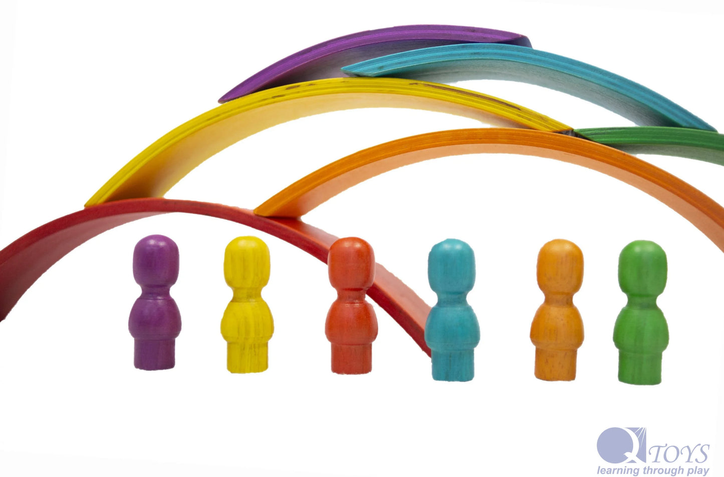Qtoys Wooden Rainbow Arch set