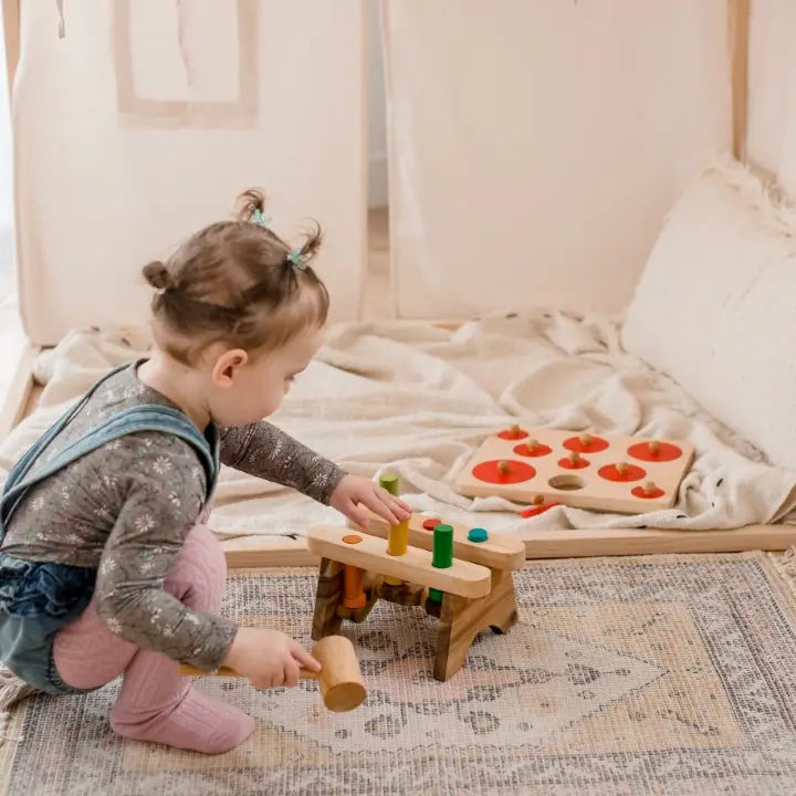 Qtoys Wooden Pound A Peg
