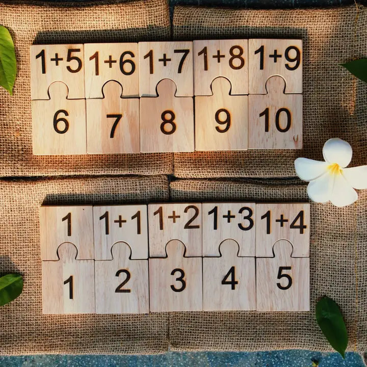 Qtoys Wooden Number Jigsaw