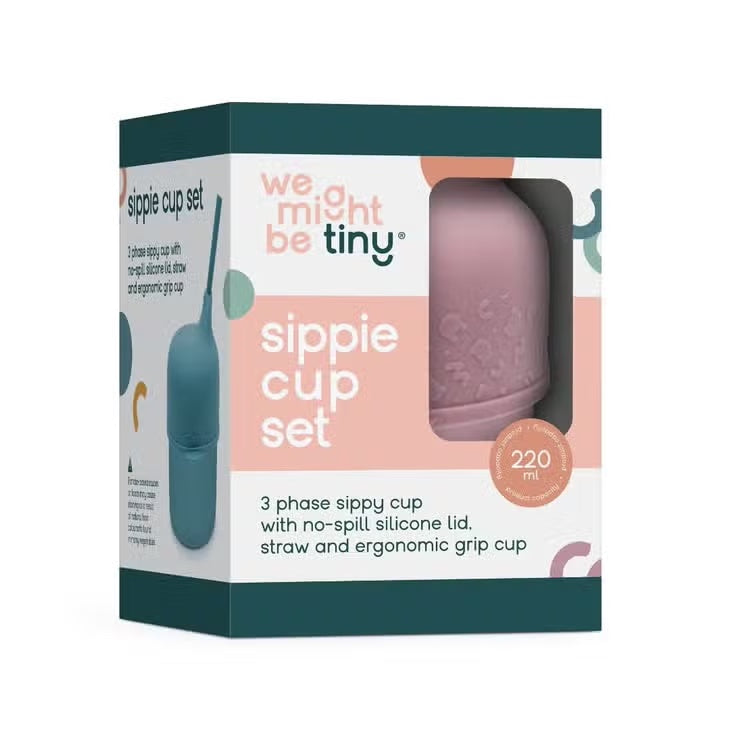 We Might Be Tiny Sippie Cup Set - Dusty Rose