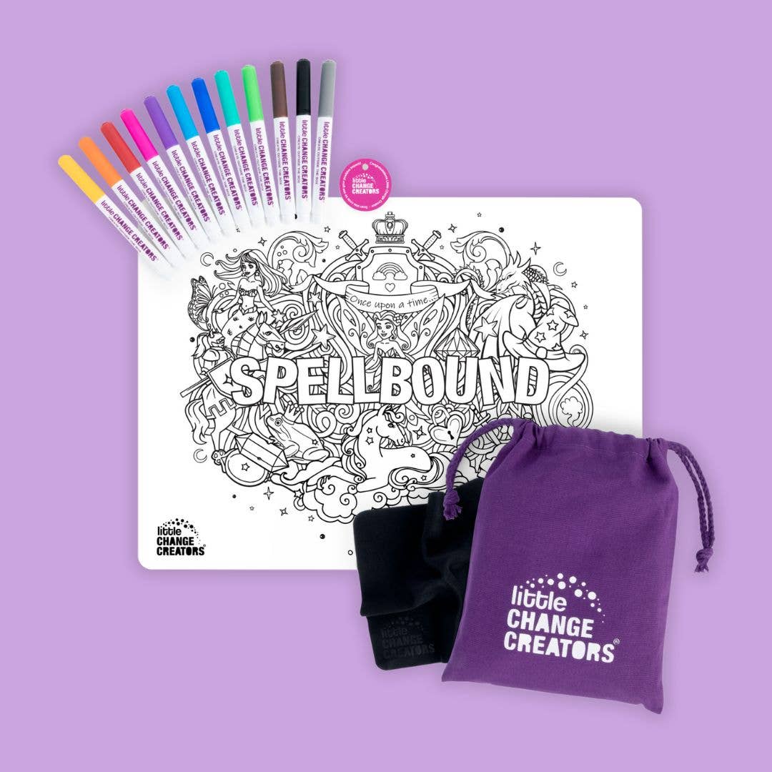 Travel Activity and Reusable Colouring Mat - SPELLBOUND