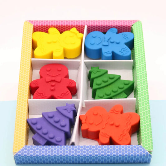 Gingerbread and Christmas Tree Crayons