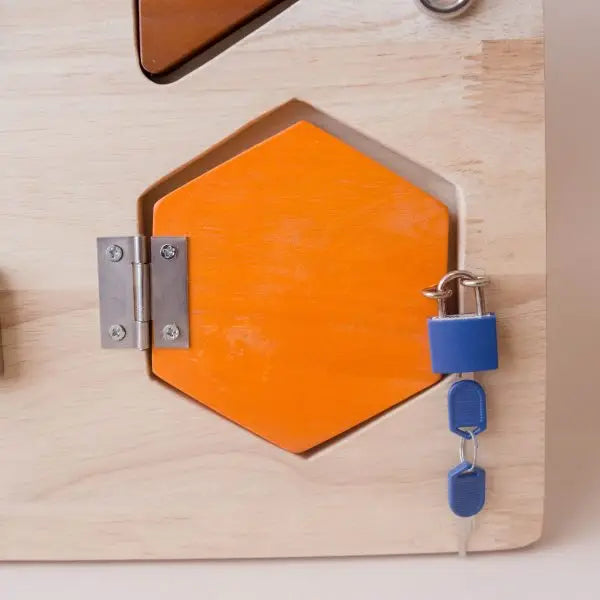 Qtoys Wooden Lock Activity Board