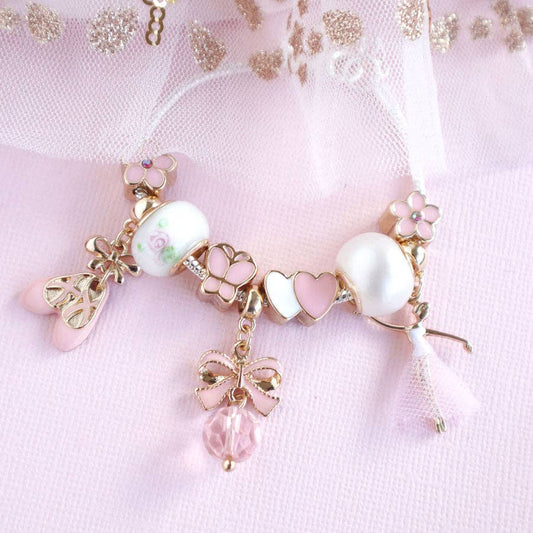 Charm Bracelet Bella Ballerina in Pink