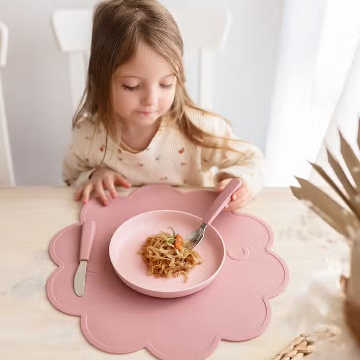 We Might Be Tiny Toddler Feedie® Cutlery Set - Dusty Rose