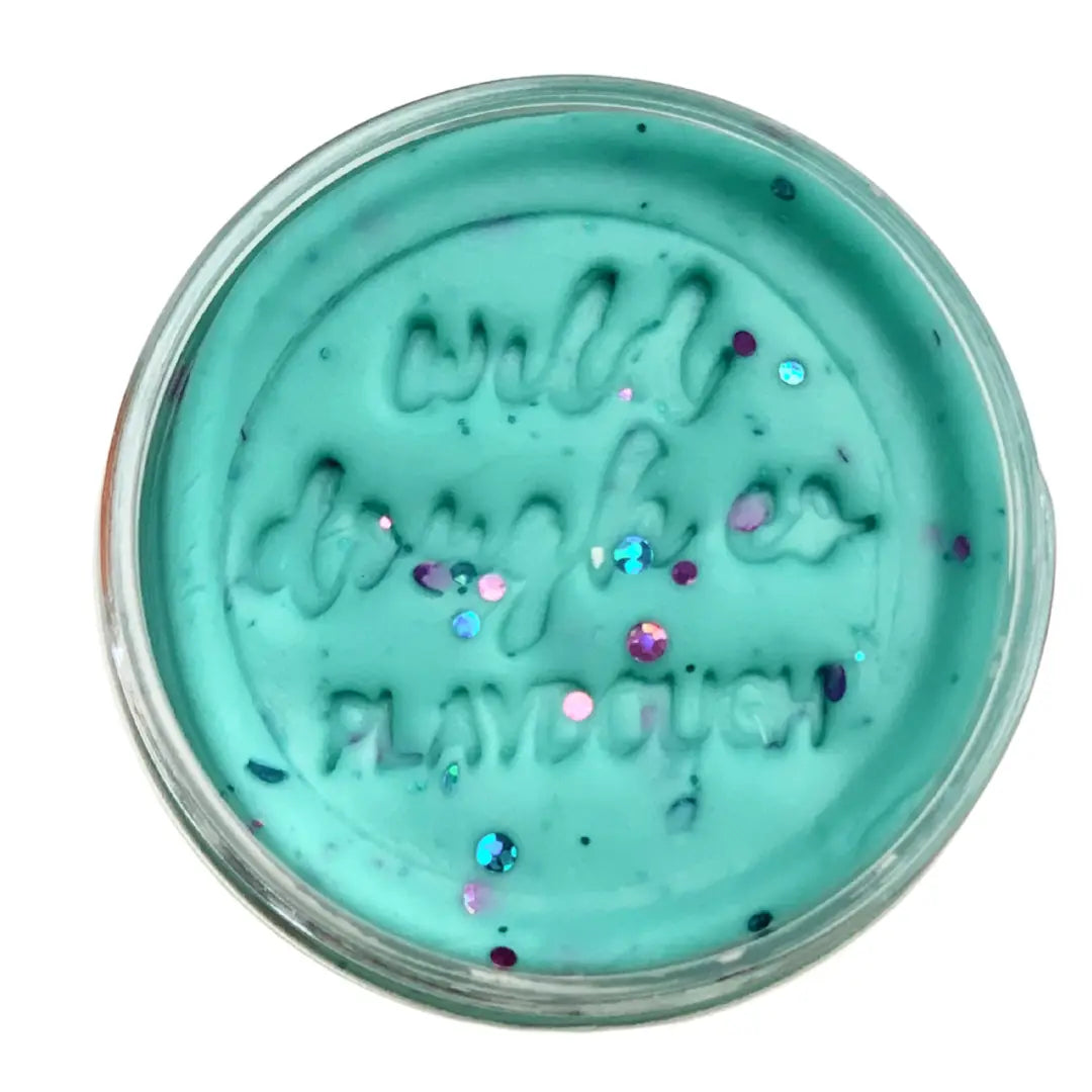 Wild Dough Mermaid Mint Playdough - Glitter 280g