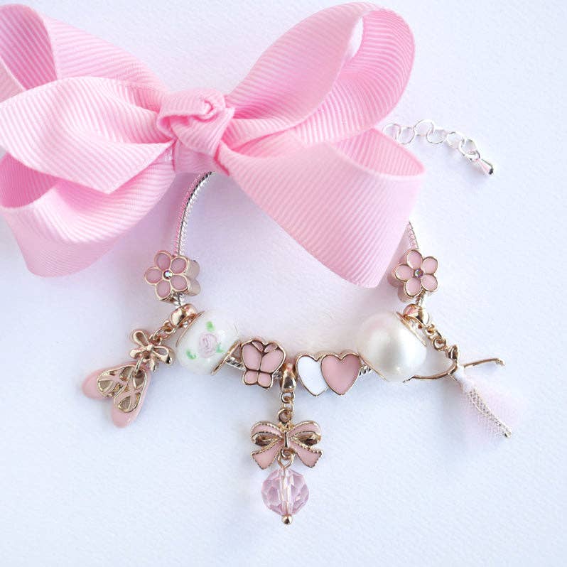 Charm Bracelet Bella Ballerina in Pink