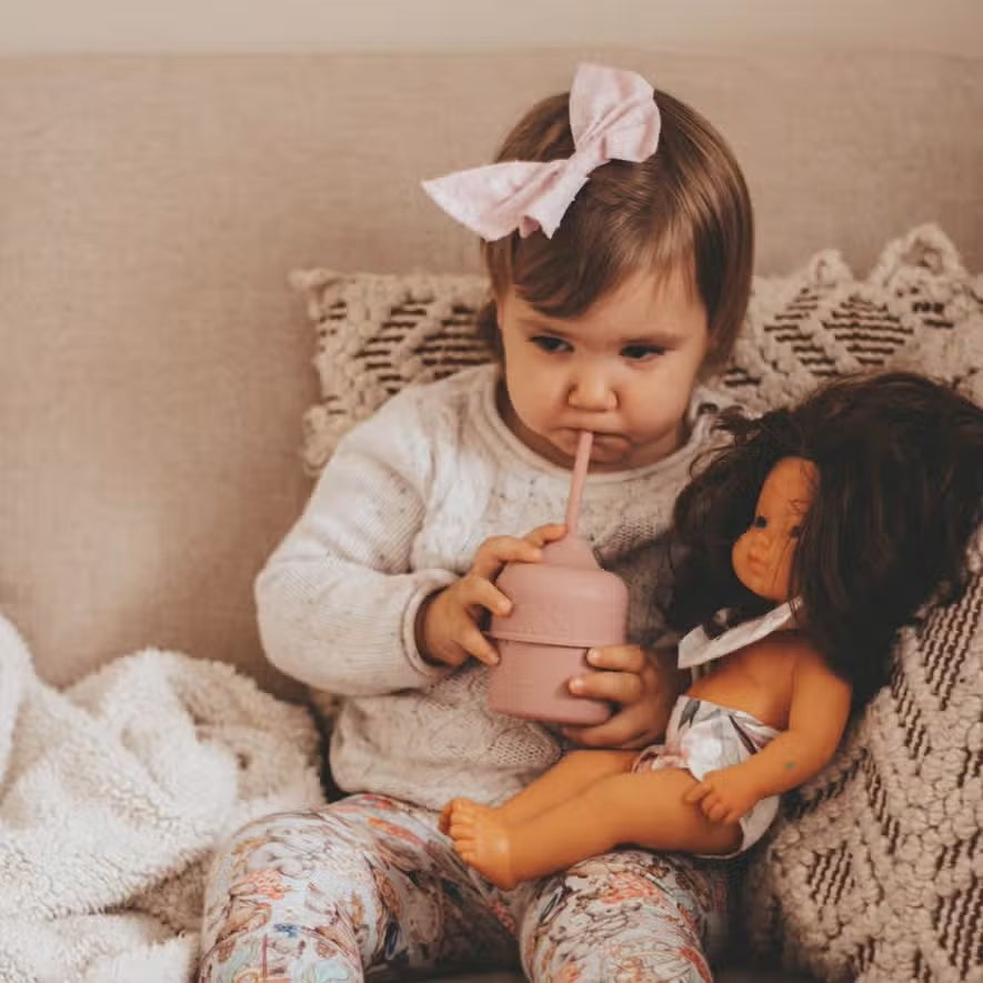 We Might Be Tiny Sippie Cup Set - Dusty Rose
