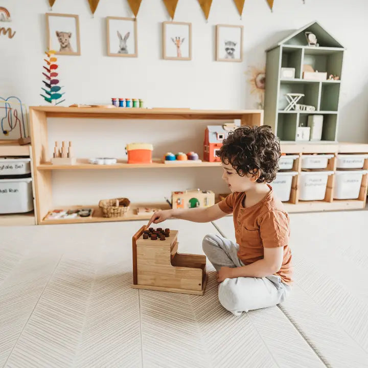 Qtoys Wooden Montessori Cylinder Post Box