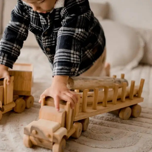 Qtoys Wooden Log Truck