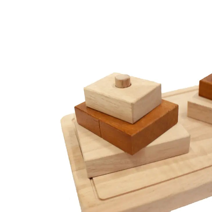 Qtoys Wooden Natural Shape Sorter