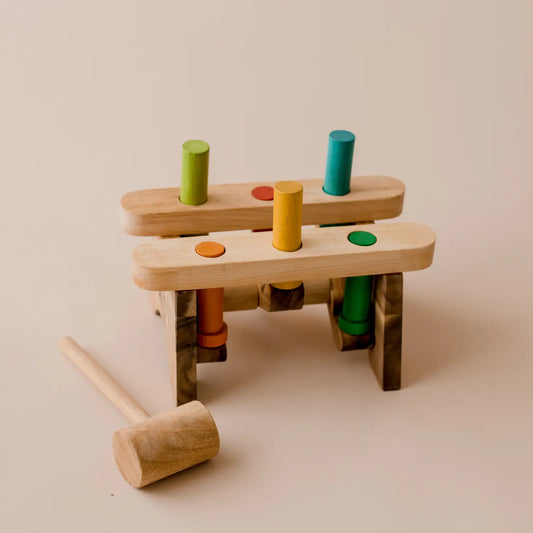 Qtoys Wooden Pound A Peg