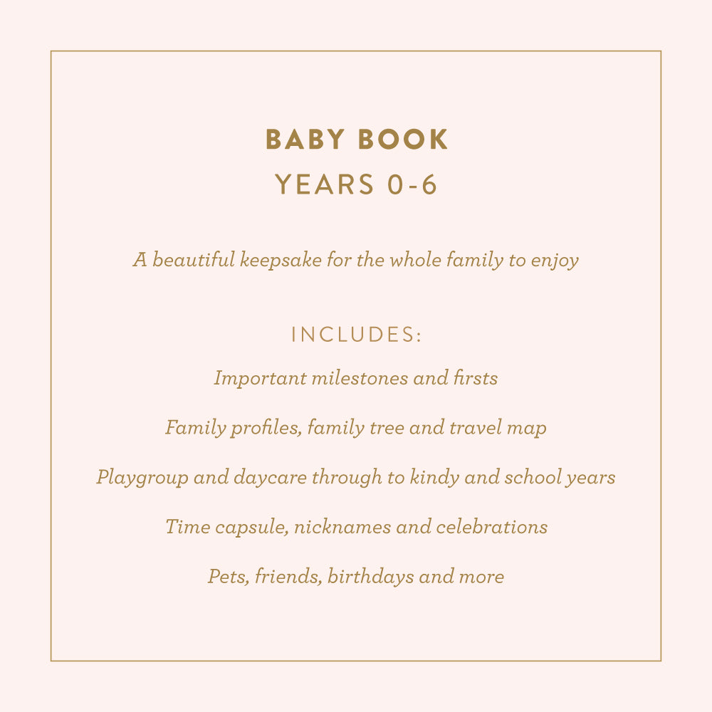 Mini Baby Book Keepsake - Oatmeal