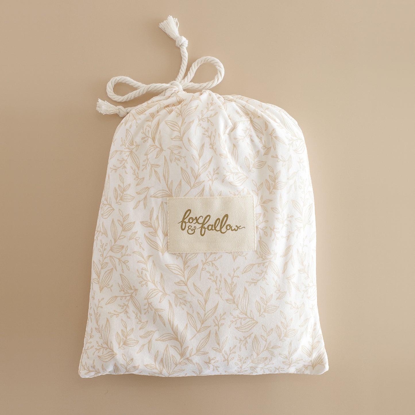 Organic Fitted Cot Sheet - Golden Vines