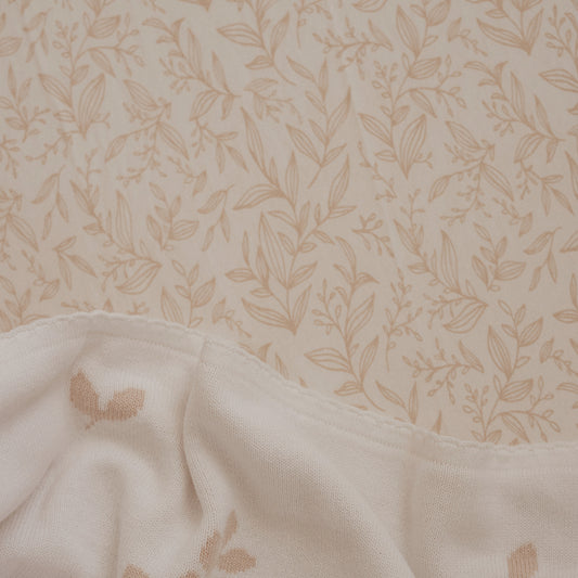 Organic Fitted Cot Sheet - Golden Vines