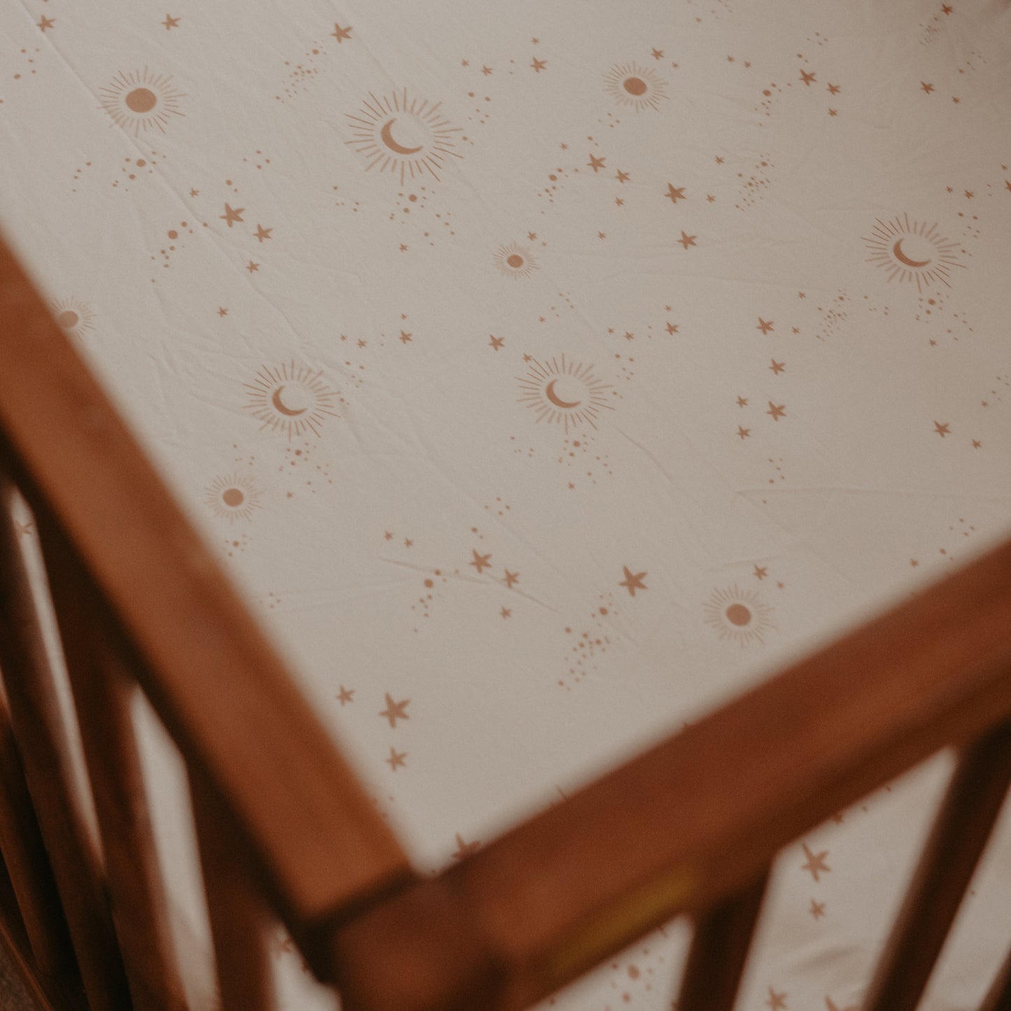 Organic Fitted Cot Sheet - Constellation