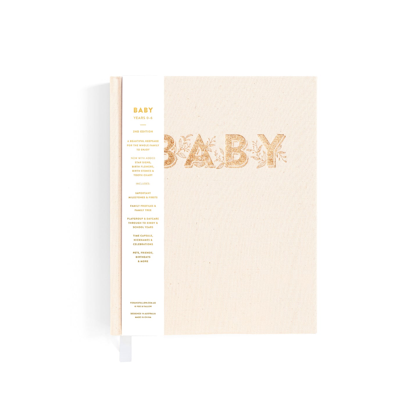 Mini Baby Book Keepsake - Oatmeal