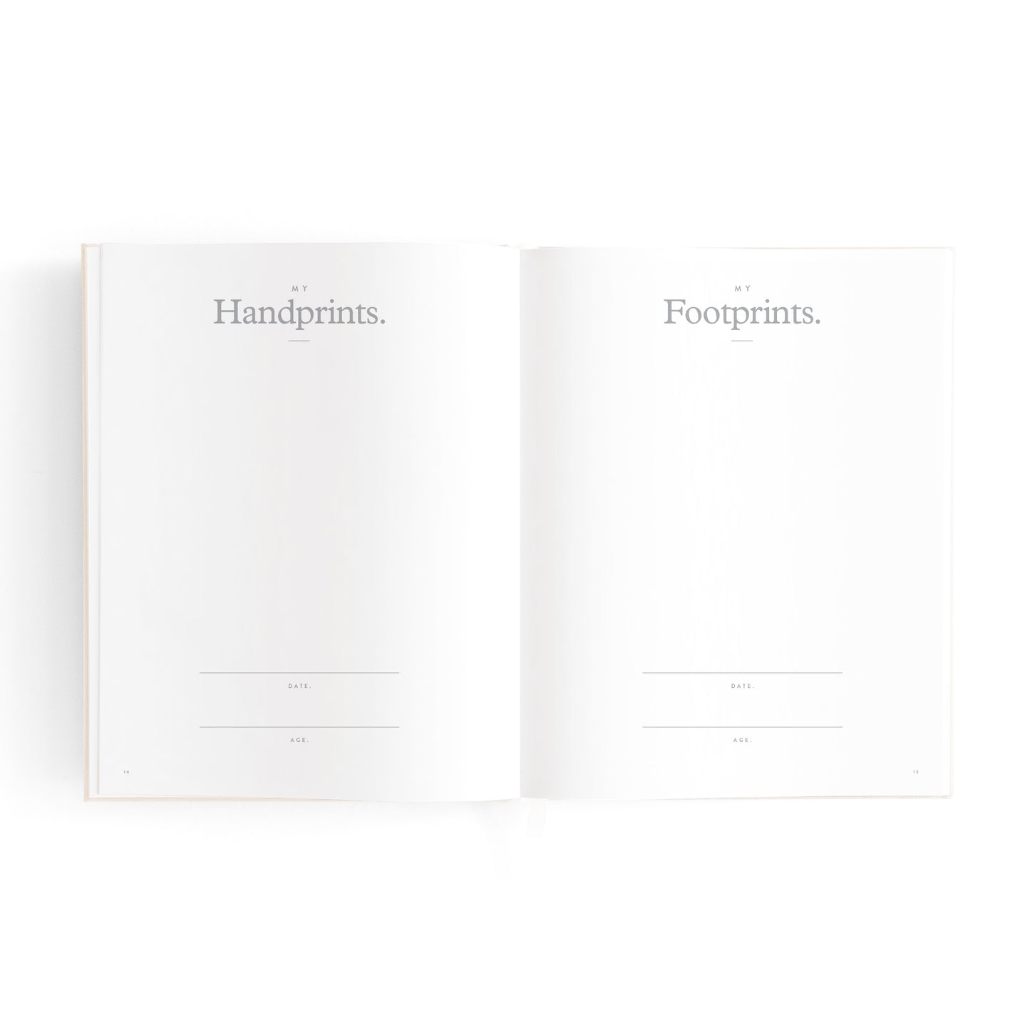 Mini Baby Book Keepsake - Oatmeal