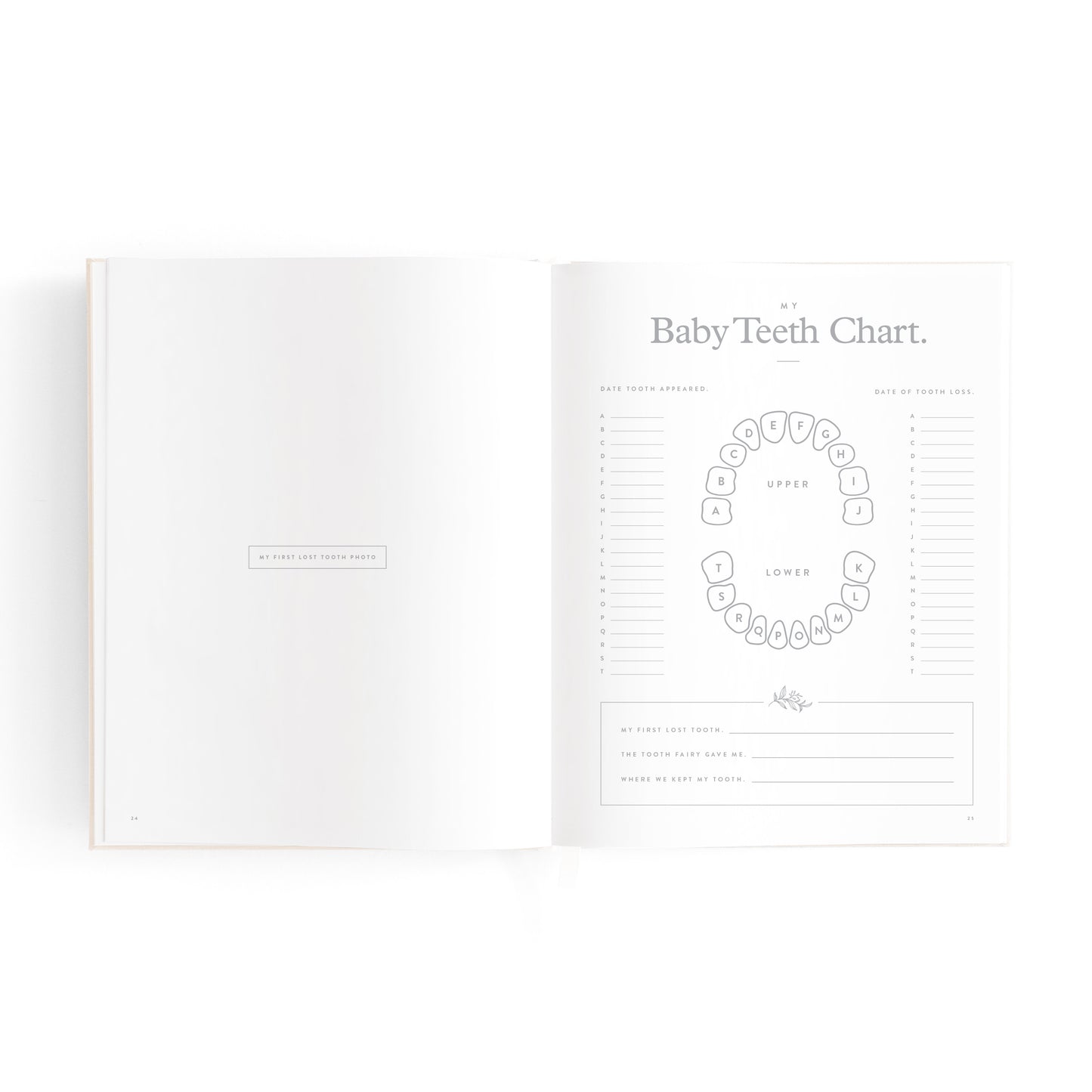 Mini Baby Book Keepsake - Oatmeal