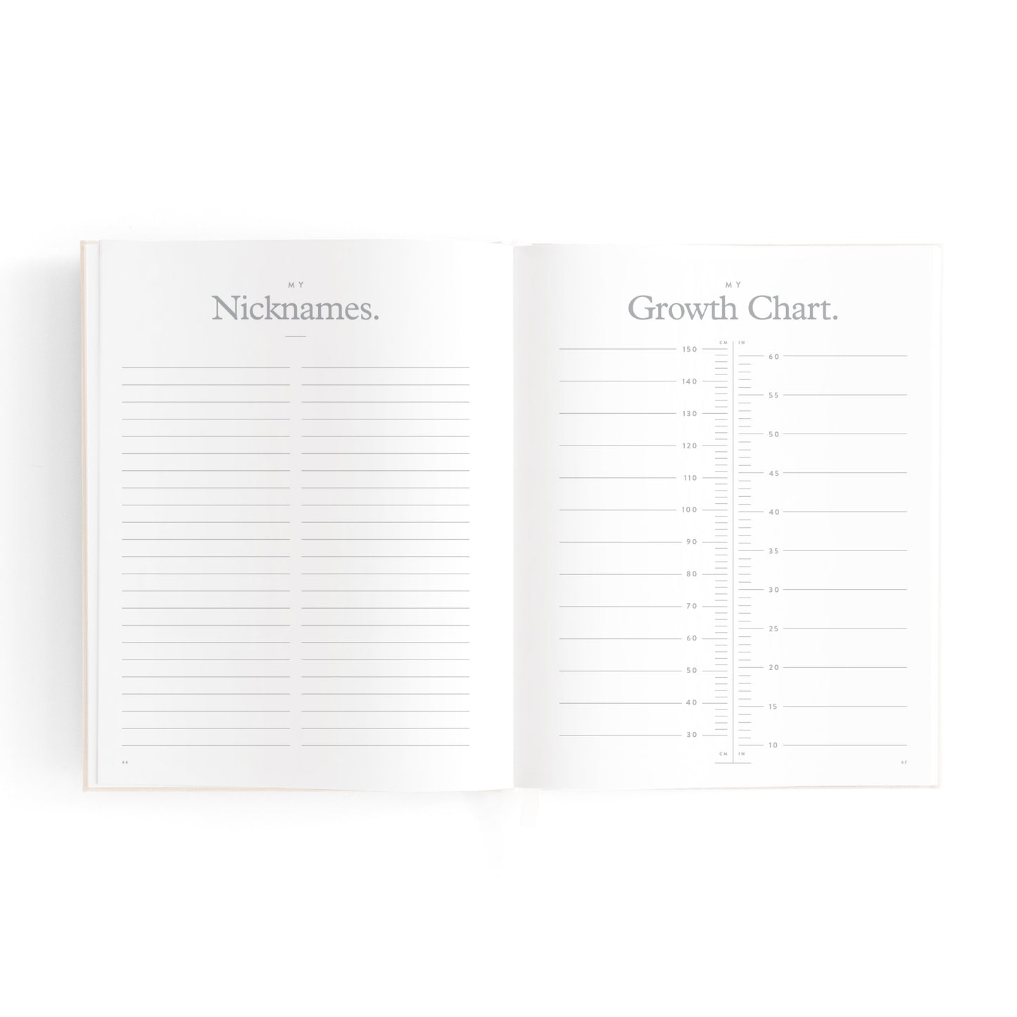 Mini Baby Book Keepsake - Oatmeal