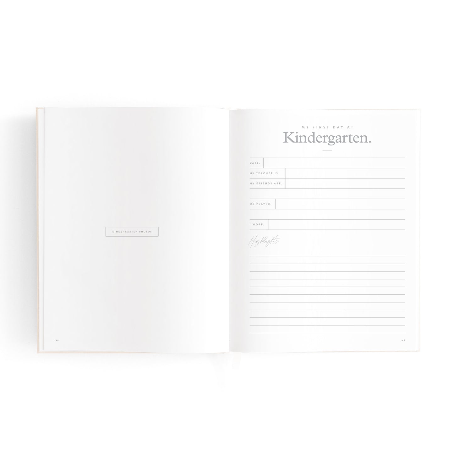 Mini Baby Book Keepsake - Oatmeal