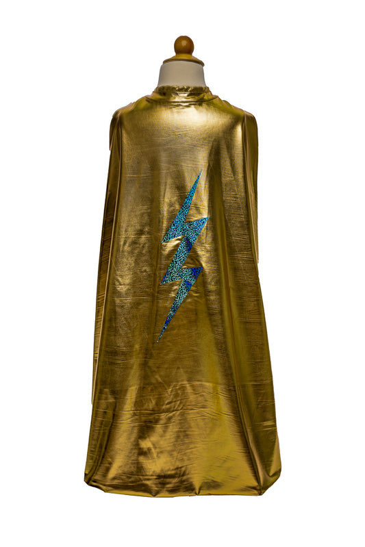 Blue Lightening Cape Size 5-6 - Great Pretenders Costume