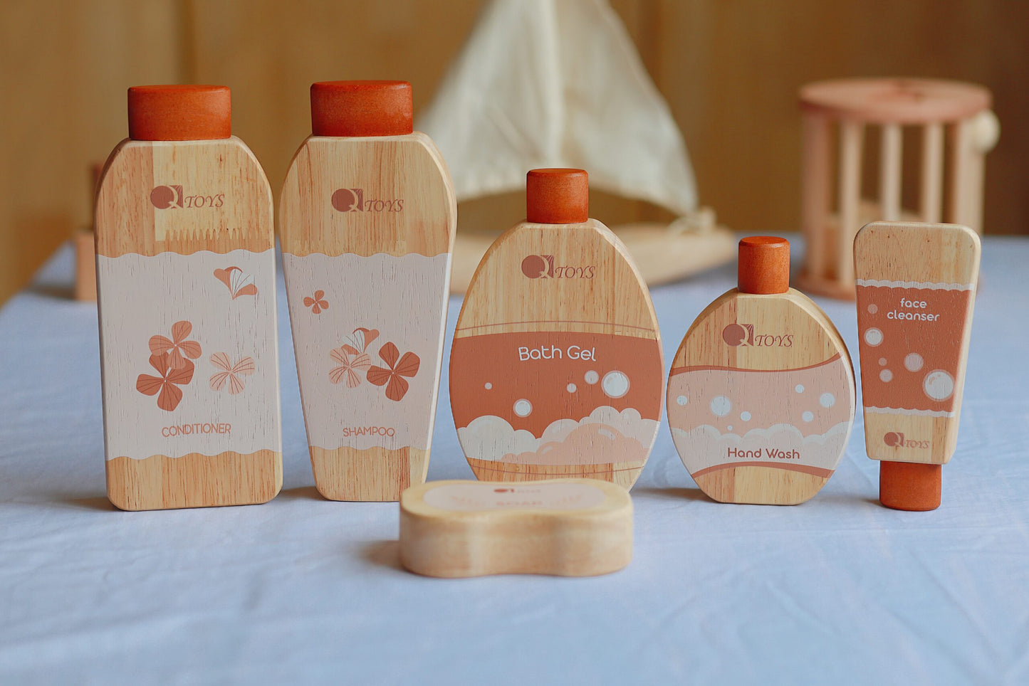 Qtoys Wooden Pamper and Play Spa Set