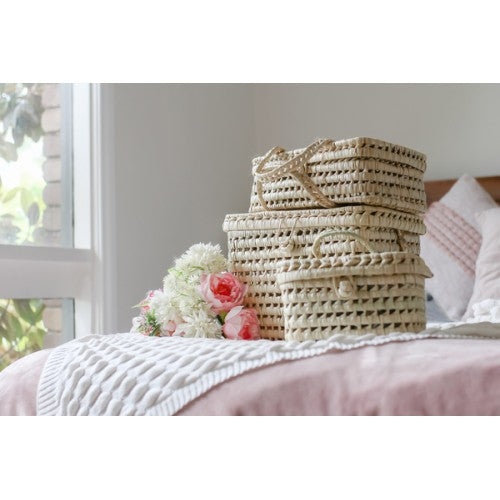 Kikadu Palm Leaves Big Storage Basket