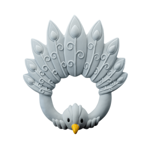 Natruba Teether Peacock - Light Blue