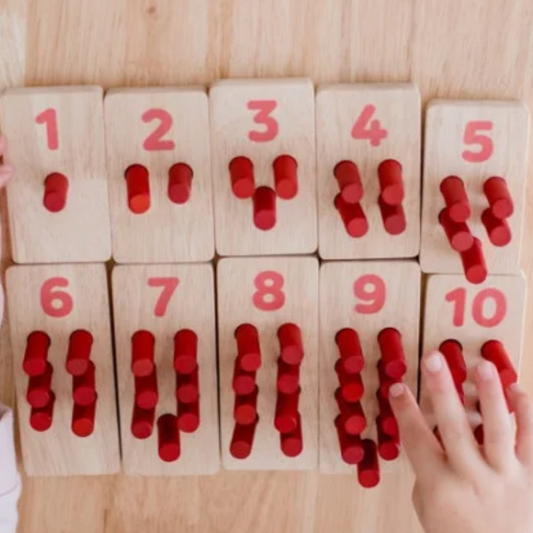 Qtoys Wooden Montessori Counting set