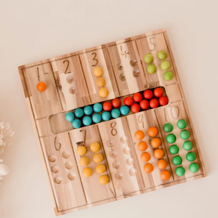 Qtoys Wooden Natural Counting Board