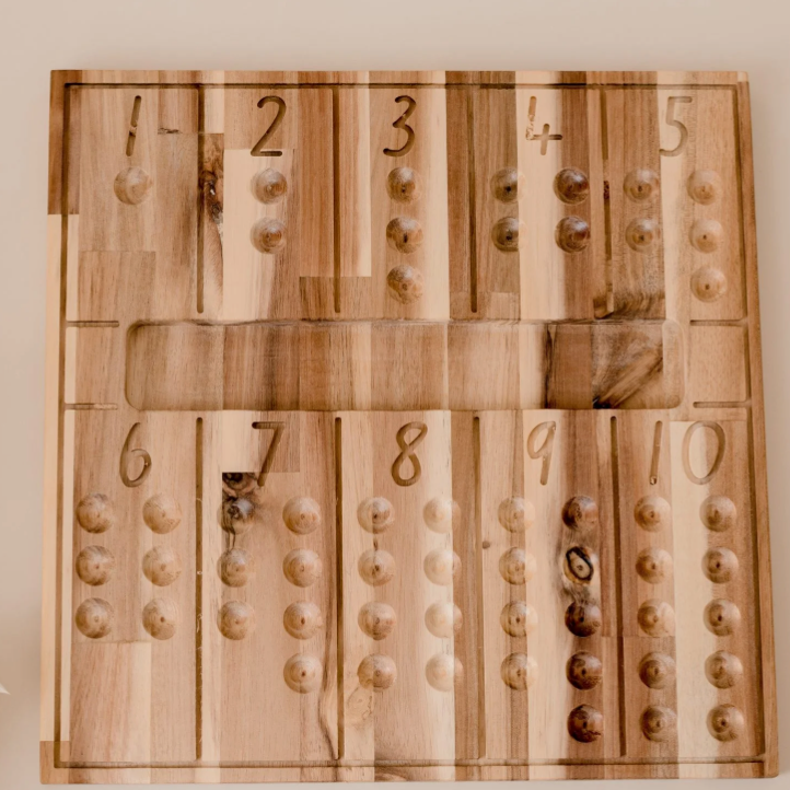 Qtoys Wooden Natural Counting Board