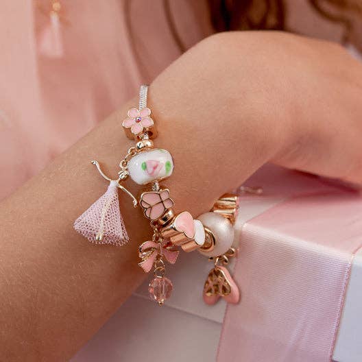 Charm Bracelet Bella Ballerina in Pink